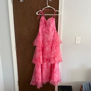 Hello Molly Pink Layered Wedding Dress